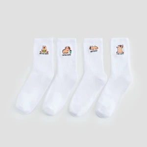 Długie skarpetki z motywem kapibary 4-pak House