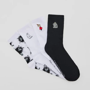 Długie skarpetki z motywem Muminków 2-pak House