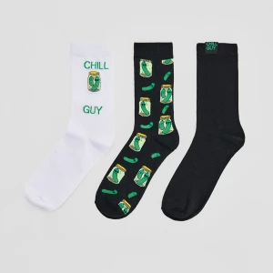 Długie skarpetki z motywem ogórków konserwowych 3-pak House