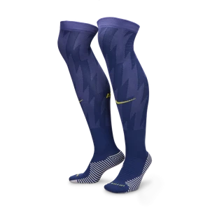 Długie skarpety piłkarskie Nike Dri-FIT Atlético Madryt Strike (wersja wyjazdowa) - Niebieski