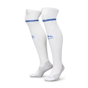 Długie skarpety piłkarskie Nike Dri-FIT Chelsea F.C. Strike (wersja domowa) - Biel