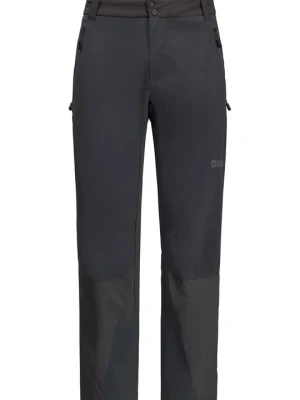 Długie spodnie trekkingowe Jack Wolfskin antracytowy