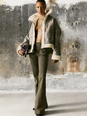 DŁUGIE SPODNIE Z ROZSZERZANYMI NOGAWKAMI Desigual