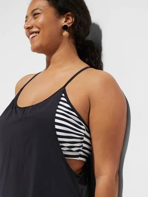 Długie tankini z efektem warstw (komplet 2-cz.) bonprix
