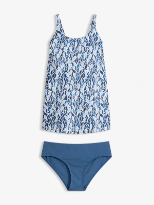 Długie tankini z regulowanymi ramiączkami (komplet 2-cz.) BonPrix niebieski