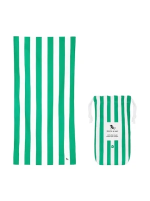 Dock & Bay ręcznik plażowy szybkoschnący Cancun Green 200 x 90 cm kolor zielony