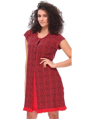 Doctor Nap Ciążowa koszula nocna w kolorze czerwonym ze wzorem rozmiar: XL