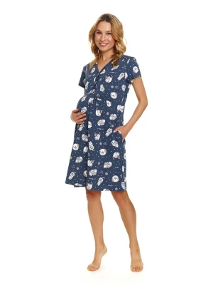 Doctor Nap Ciążowa koszula nocna w kolorze granatowym rozmiar: S