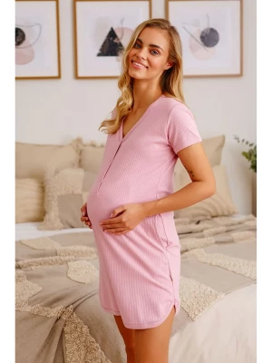 Doctor Nap Ciążowa koszula nocna w kolorze jasnoróżowym rozmiar: XL