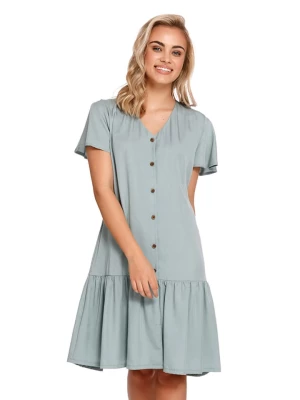 Doctor Nap Ciążowa koszula nocna w kolorze szaroniebieskim rozmiar: XL