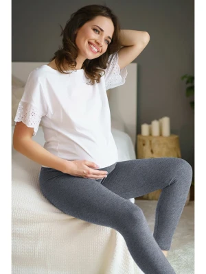 Doctor Nap Legginsy ciążowe w kolorze antracytowym rozmiar: XL
