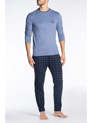 Dodo Homewear Piżama w kolorze niebiesko-czarnym rozmiar: XL