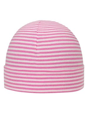 Zdjęcie produktu Döll Czapka beanie w kolorze różowo-kremowym rozmiar: 47 cm