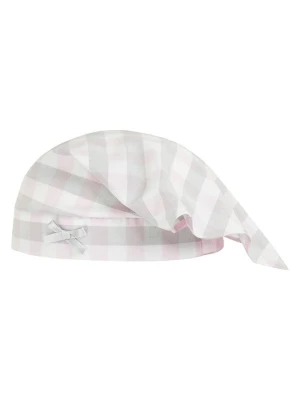 Döll Czapka-chustka w kolorze biało-szaro-jasnoróżowym rozmiar: 55 cm