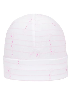 Döll Czapka w kolorze biało-jasnoróżowym rozmiar: 45 cm