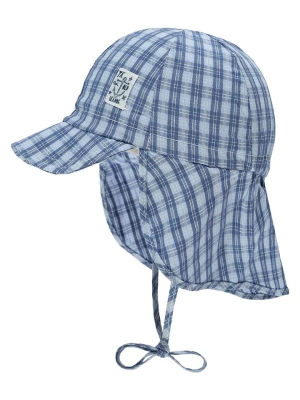 Döll Czapka w kolorze niebieskim z osłoną karku rozmiar: 53 cm