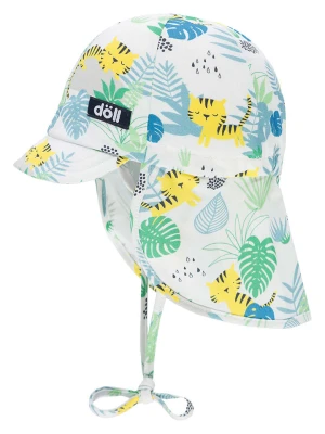 Döll Czapka w kolorze niebiesko-zielonym z osłoną karku rozmiar: 43 cm