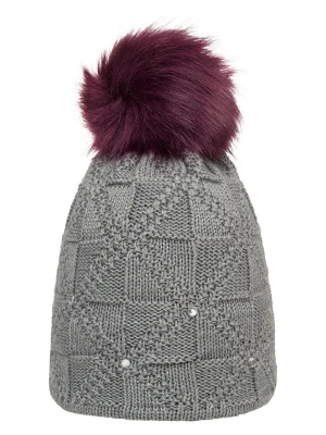 Döll Czapka w kolorze szaro-czerwonym rozmiar: 55 cm