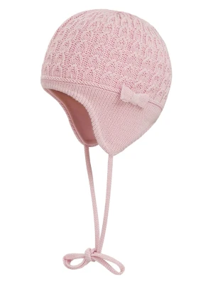 Döll Dzianinowa czapka w kolorze jasnoróżowym rozmiar: 43 cm