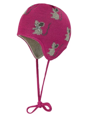 Döll Dzianinowa czapka w kolorze różowym rozmiar: 41 cm