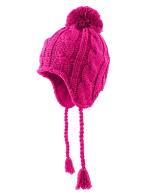 Döll Dzianinowa czapka w kolorze różowym rozmiar: 49 cm