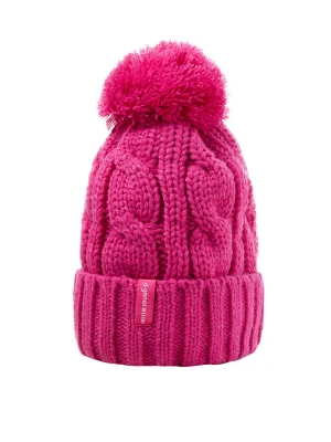 Döll Dzianinowa czapka w kolorze różowym rozmiar: 57 cm