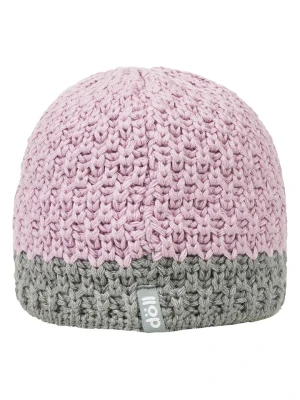 Döll Dzianinowa czapka w kolorze szaro-jasnoróżowym rozmiar: 49 cm
