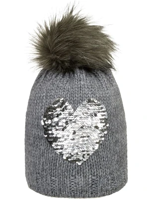 Döll Dzianinowa czapka w kolorze szarym rozmiar: 57 cm