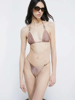 Dół bikini brazylijski typu thong Patrizia Pepe różowy