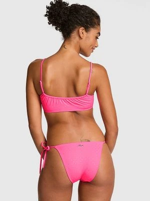PINK Dół bikini cheeky z wiązaniami po bokach Victoria's Secret