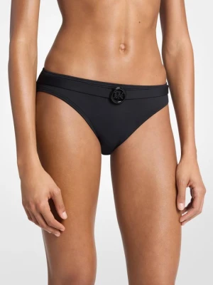 Dół bikini z paskiem i logo Michael Kors CZARNY (Czarny)