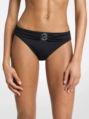 Dół bikini z paskiem i logo Michael Kors CZARNY (Czarny)