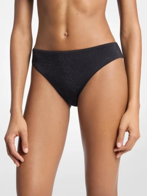 Dół bikini zdobiony kryształkami Michael Kors CZARNY (Czarny)