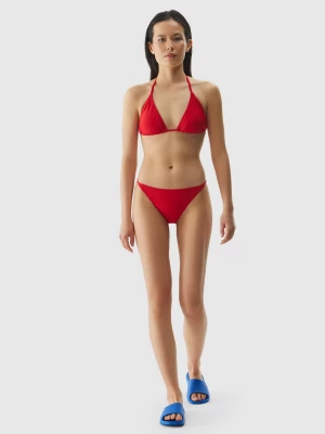 Dół od bikini damski - czerwony 4F