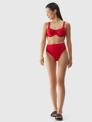 Dół od bikini damski - czerwony 4F