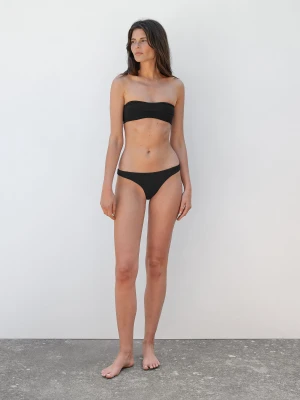 Dół Od Bikini Od Kompletu Bandeau - Czarny - - Massimo Dutti - Kobieta
