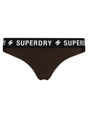 Dół od bikini Superdry brązowy