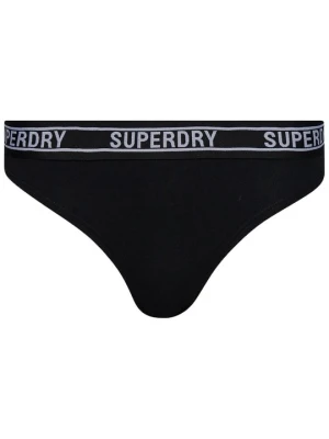Dół od bikini Superdry czarny melanż