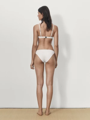 Dół Od Bikini Z Niskim Stanem - Surowy - - Massimo Dutti - Kobieta