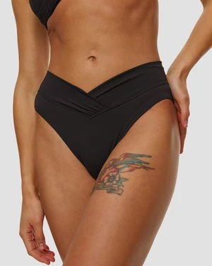 Dół Od Stroju Kąpielowego Damski Seafolly V Front High Cut Pant Czarny