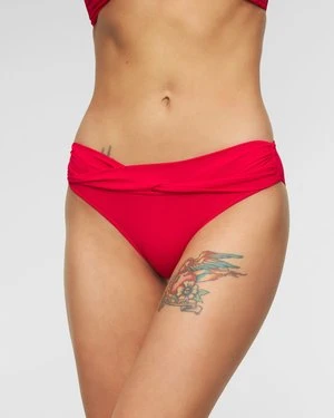 Dół Od Stroju Kąpielowego Seafolly Twist Band Hipster Czerwony