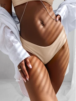 Dół stroju kąpielowego majtki tanga TINY - beżowe  magmac 