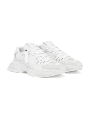 Dolce & Gabbana, Białe niskie sneakersy Airmaster White, male,