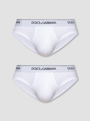 DOLCE & GABBANA Biały 2PACK slipów Dolce and Gabbana