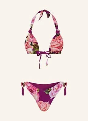 Dolce & Gabbana Bikini Wiązane Na Szyi lila