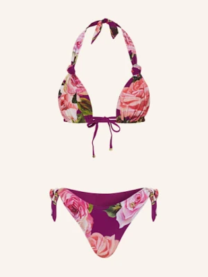 Dolce & Gabbana Bikini Wiązane Na Szyi lila