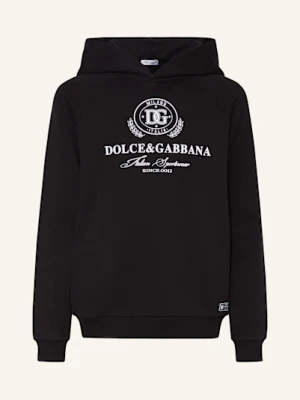 Dolce & Gabbana Bluza Z Kapturem schwarz