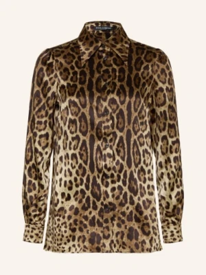 Dolce & Gabbana Bluzka Koszulowa Z Jedwabiu braun
