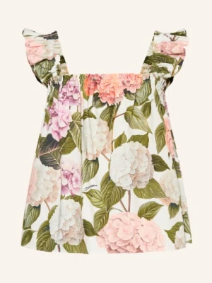 Dolce & Gabbana Bluzka Z Falbanami weiss