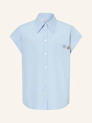 Dolce & Gabbana Bluzka Z Kamieniami Ozdobnymi blau